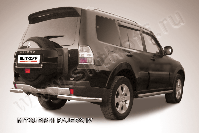 Уголки d76 Mitsubishi Pajero IV (2006-2023) Black Edition, Slitkoff, арт. MPJ019BE