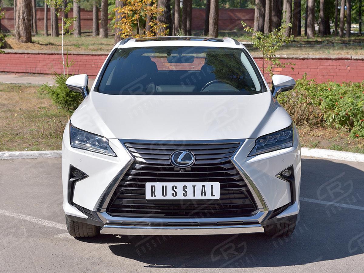 Защита переднего бампера 75х42 дуга LRX3Z-003218 для автомобиля LEXUS RX 350L (not F-Sport) 2018-, Slitkoff