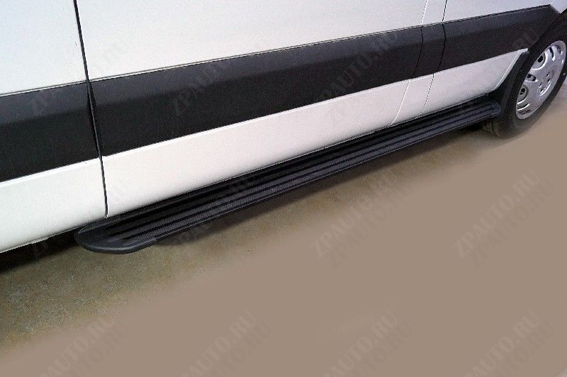 Порог алюминиевый ''Slim line Black'' 2020 мм (правый) Sollers Atlant (L2H1)2023- арт. SOLAT23-04B