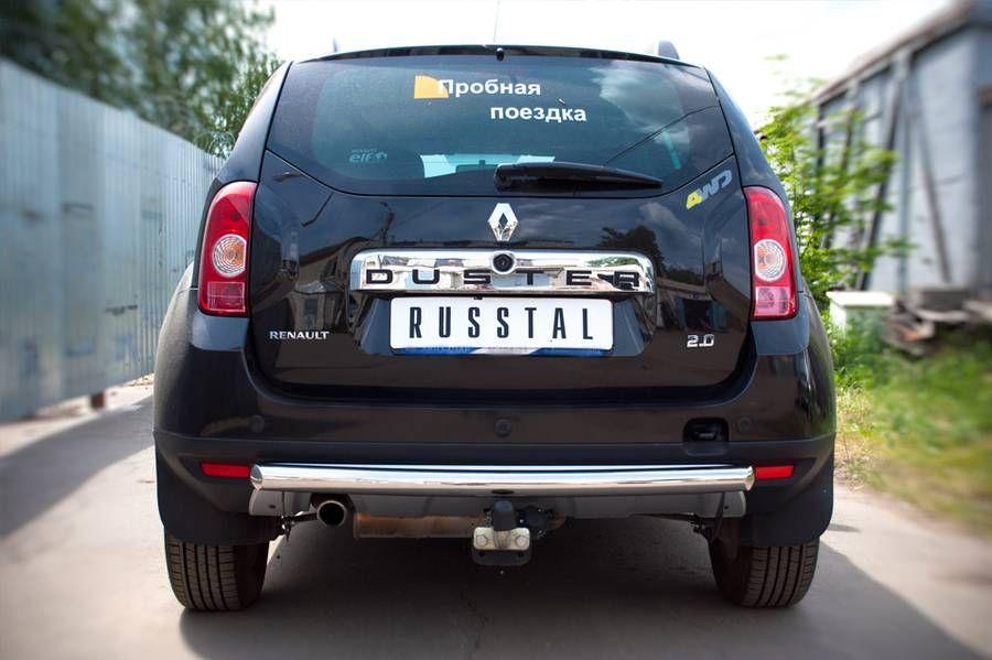 Защита заднего бампера d57 для Renault Duster 4x4, Slitkoff RD4Z-000443