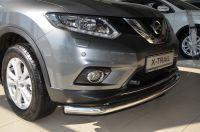 Защита переднего бампера для автомобиля NISSAN X-trail 2015 (Т32) Третье поколение, Россия NXT.15.02-1