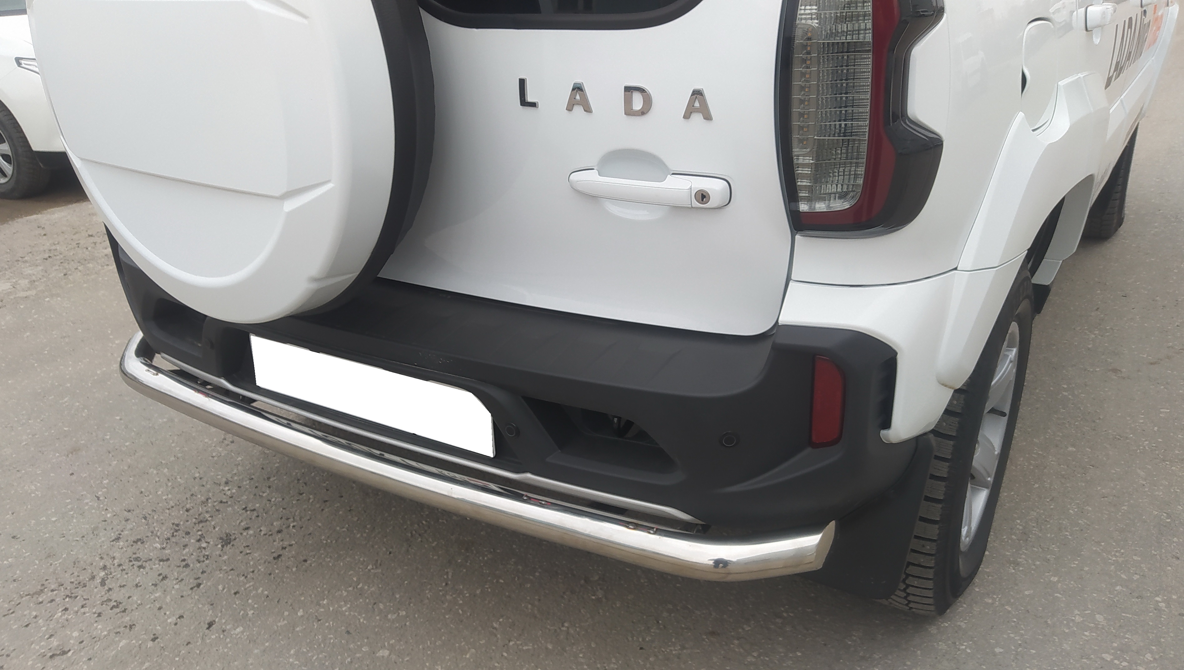 Защита заднего бампера для автомобиля LADA (ВАЗ) Niva Travel 2021 арт. NVT.21.11