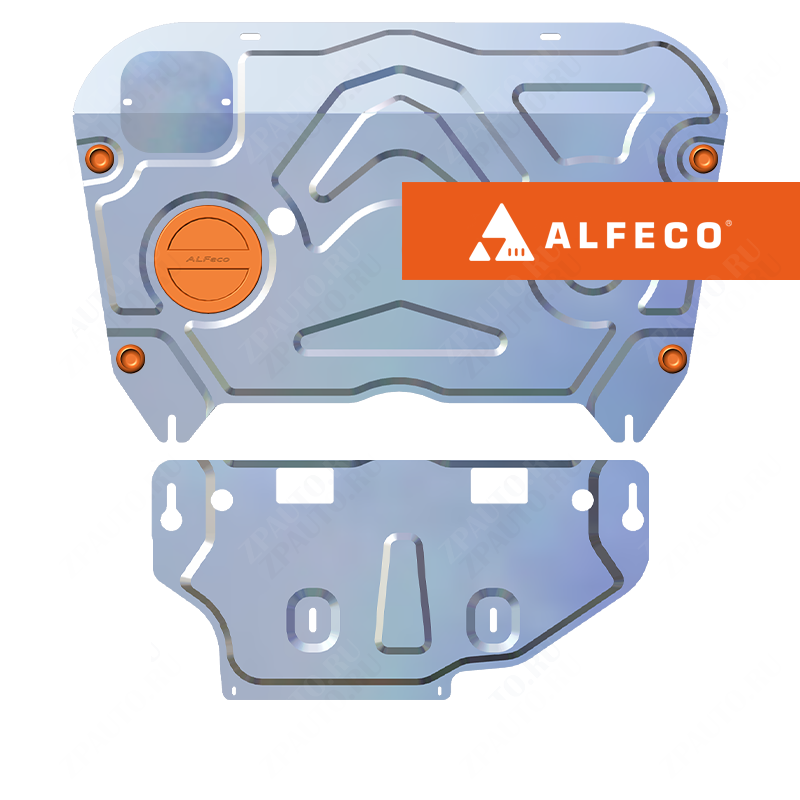 Lexus RX 500H 2022- V- 2,4H защита картера и АКПП (2части)   рынок Европы, ALFeco, алюминий, 4 мм, арт. ALF24116al-4