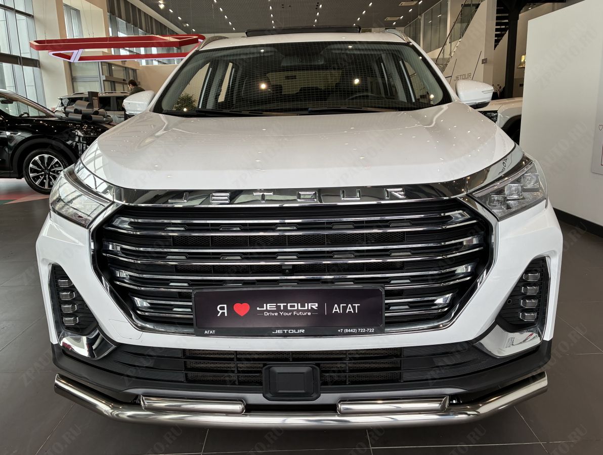 Защита переднего бампера двойная для автомобиля JETOUR X90 Plus 2022 арт. JET.X90+.22.03