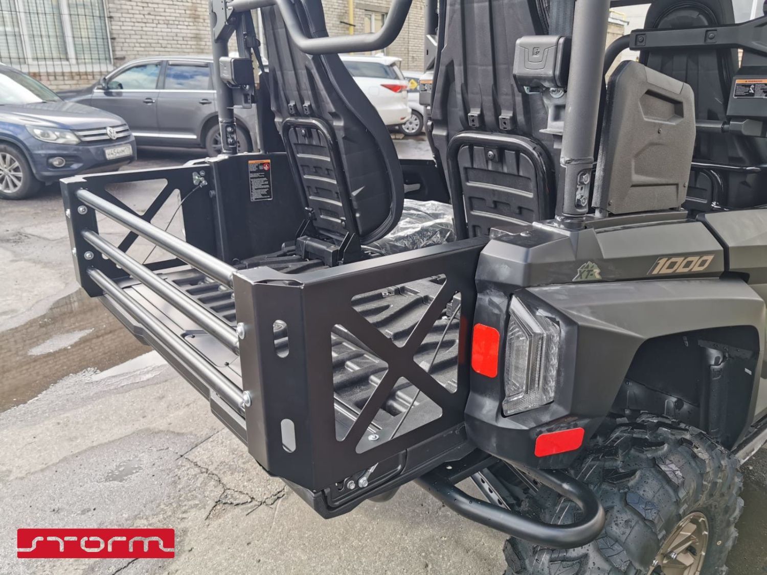 Расширитель кузова для YAMAHA Wolverine RMax4 2021 -, сталь 2 мм, STORM, арт. MP 0649