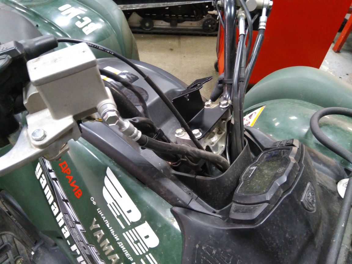 Кронштейн навигатора для YAMAHA Grizzly 700/550 2007-14, сталь 2 мм, STORM, арт. MP 0391