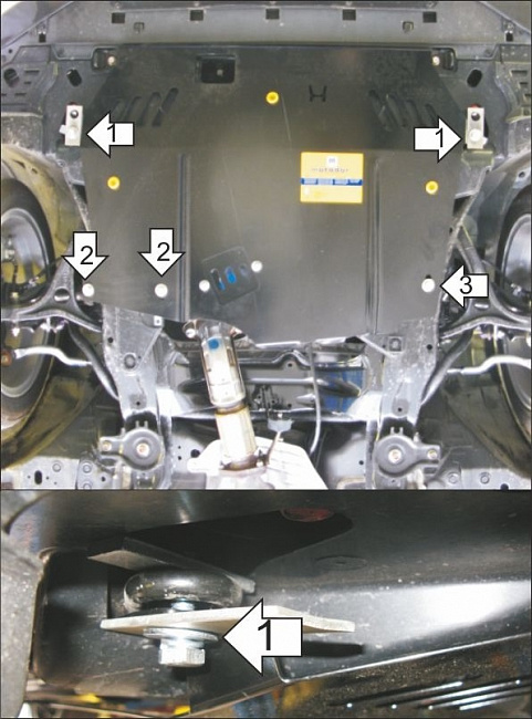 Ковер багажный модельный высокий борт для Kia Picanto 2011-, Элерон 70816