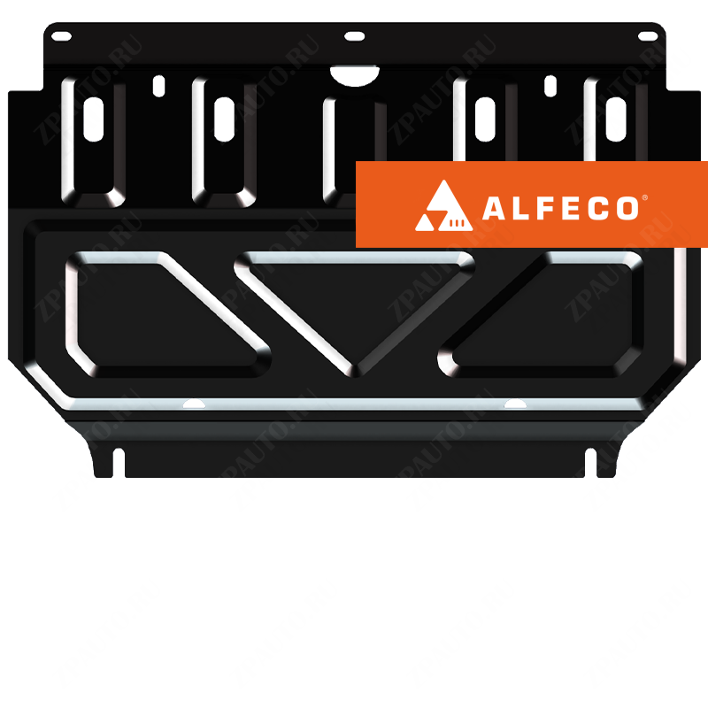 Защита  радиатора Fiat Fullback 2015-2020 V-2,4 , ALFeco, сталь 1.5мм, арт. ALF14471st-2