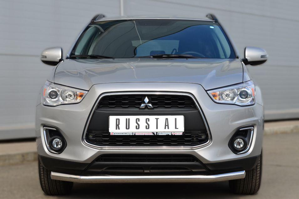 Защита переднего бампера d57 для Mitsubishi ASX 2013, Slitkoff MASZ-001322