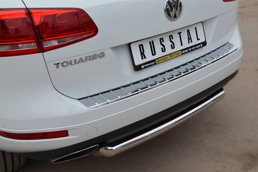 Защита заднего бампера d57 для Volkswagen Touareg 2010, Slitkoff VTZ-001073