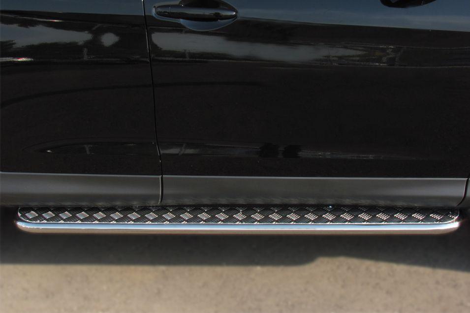 Пороги труба d42 с листом для Honda CR-V 2013, Руссталь HVL-001341