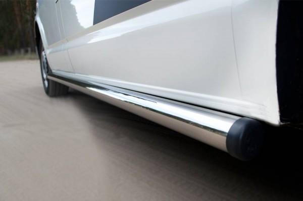 Пороги труба d57 вариант 2 (правый) для Volkswagen Transporter kasten 2003, Slitkoff VTRZ-0006042