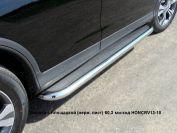 Пороги с площадкой (нерж. лист) 60,3 мм для автомобиля Honda CR-V 2012-2015 двг.2.0, TCC Тюнинг HONCRV13-10