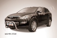 Кенгурятник d57 низкий мини Mazda CX-9 (2006-2012) Black Edition, Slitkoff, арт. MZCX9002BE