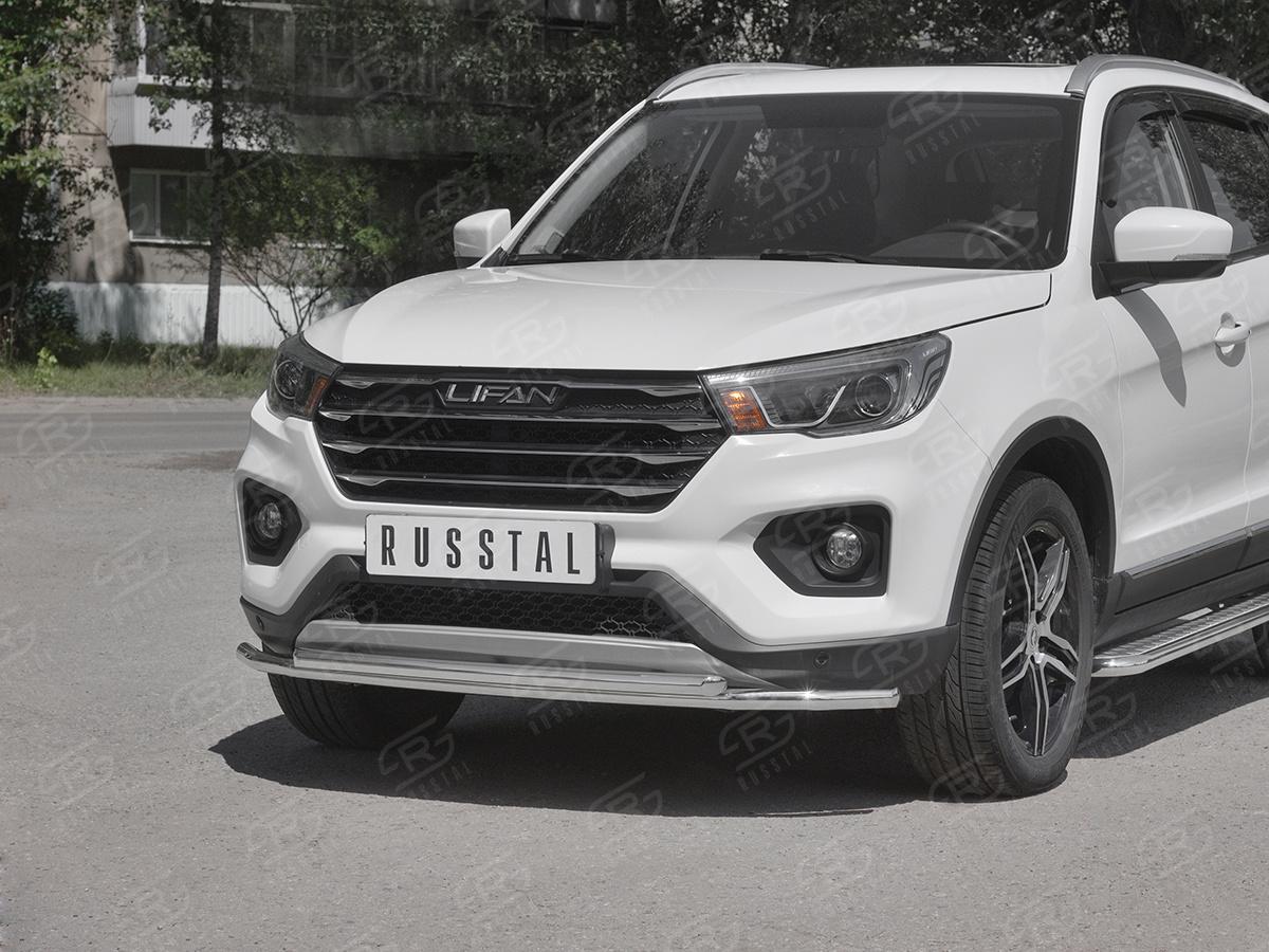 Защита переднего бампера d42 секции-d42 дуга для автомобиля Lifan X70 2018, Slitkoff LF7Z-003281