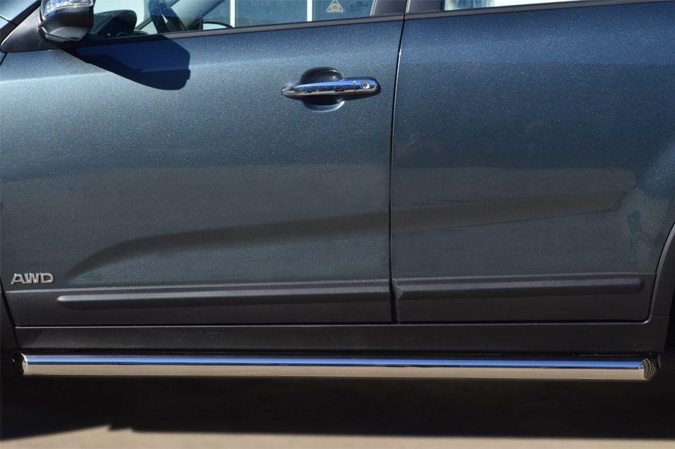 Пороги труба d57 вариант 1 для KIA Sorento 2013, Slitkoff KIT-0012681