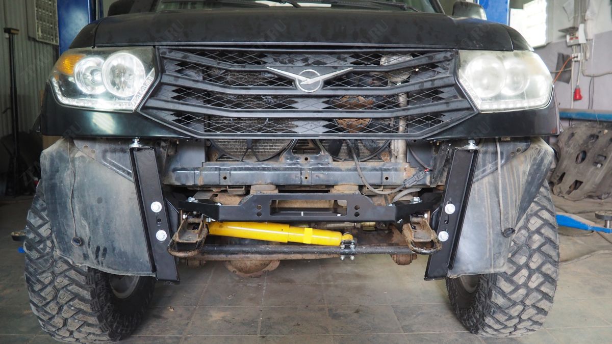 ABC.UAZ.FBHL.44 НАКЛАДКИ ПОД ФАРУ УАЗ ПАТРИОТ / ПИКАП / КАРГО ( 2015-) (ЛЕВАЯ+ПРАВАЯ)