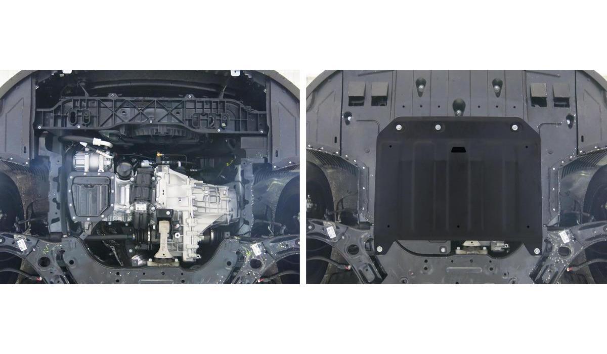 Защита картера и КПП AutoMax для Hyundai i30 II рестайлинг 2015-2017, сталь 1.4 мм, с крепежом, AM.2836.1