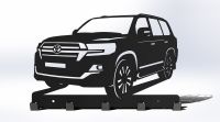 ABC.UNI.015 ВЕШАЛКА TOYOTA LAND CRUISER 200 АВС-ДИЗАЙН (СТАЛЬ 2 ММ, ЧЕРНАЯ)