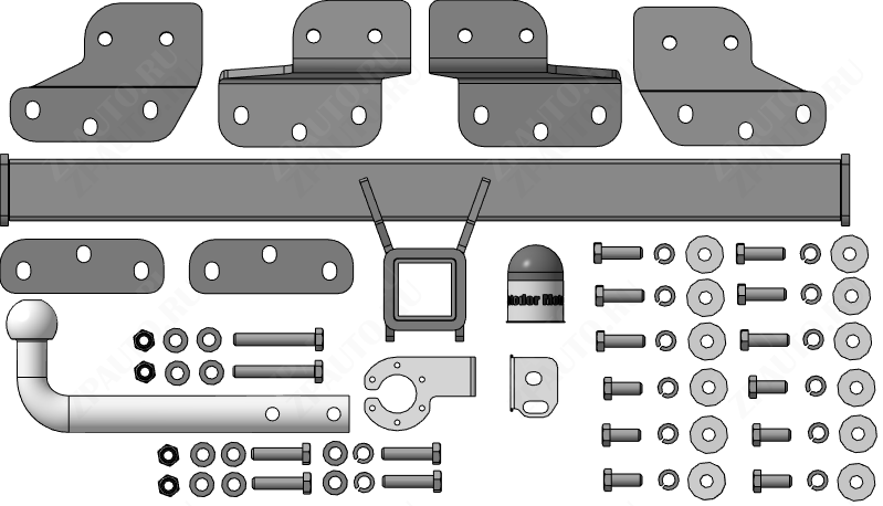 Фаркоп Omoda C5 2024-, тип шара A, MOTODOR, арт. 99028-A