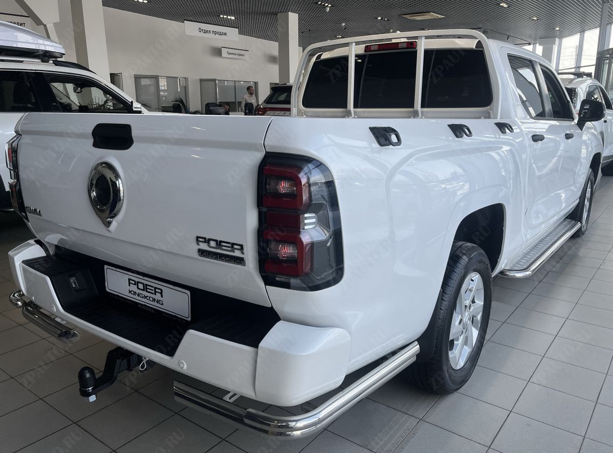 Пороги с накладным листом для автомобиля Great Wall Poer KingKong 2023 арт. GWPKK.23.41