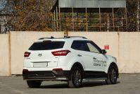 Защита задняя двойная D 60,3/42,4 для Hyundai Creta(Хендай Крета), ALFeco арт. HYCRET-16.09