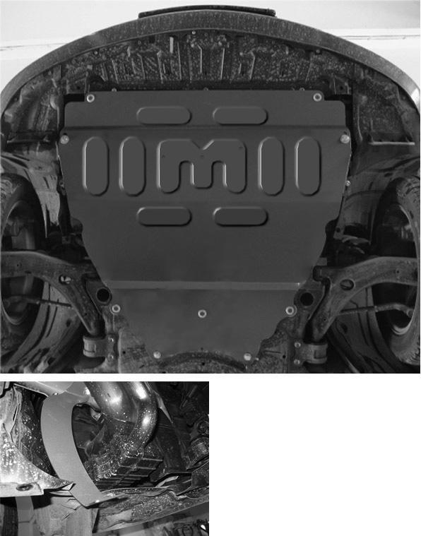 Защита стальная Мотодор (Двигатель, Коробка переключения передач), 2 мм, Сталь для Mazda 3 2003-2009 арт. 71123