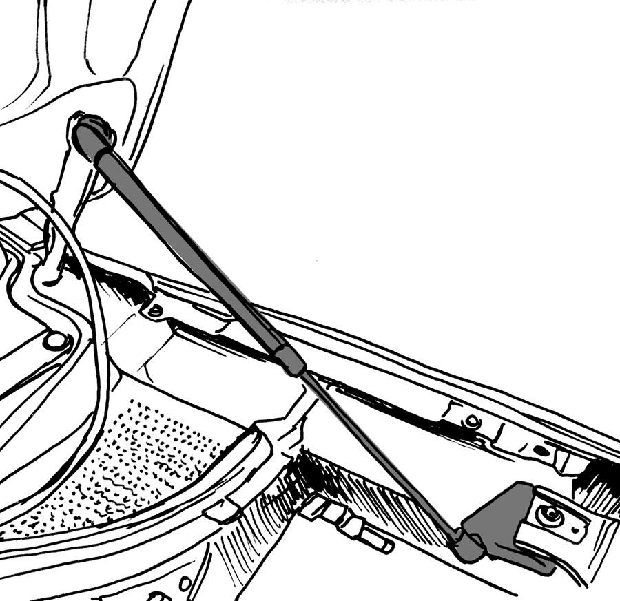 Упоры капота Volkswagen Amarok, Autoinnovation upr-13-02