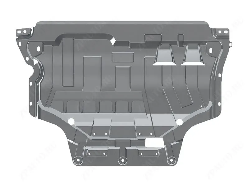 Защита картера и КПП для VOLKSWAGEN Touran  2016 -, V-2,0TDI AT, MT, Sheriff, алюминий 3 мм, арт. 26.3708