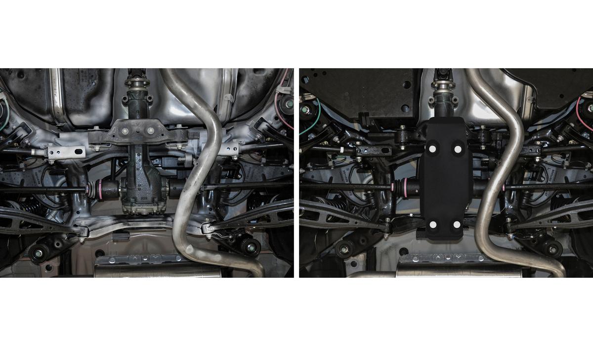 Защита редуктора АвтоБроня для Subaru XV II (V - 2.0) 4WD 2017-н.в., сталь 1.8 мм, с крепежом, 111.05434.1