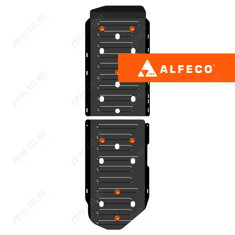 Haval H5 Pro 2023- V-2.0D 8AT 4WD (150 л.с.) защита топливного бака (2 части), ALFeco, сталь, 2 мм, арт. ALF5513st