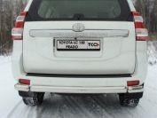 Защита задняя (уголки овальные) 75х42 мм для автомобиля Toyota Land Cruiser 150 Prado 2009-2013, TCC Тюнинг TOYLCPR150-09