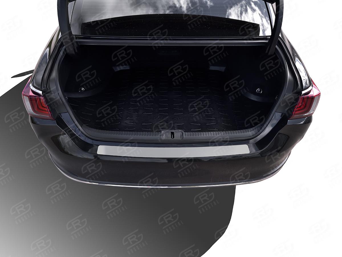 LEXUS ES200-ES250-ES350 2018- Накладка на задний бампер RUSSTAL (нерж., шлиф) LEXESN-003482