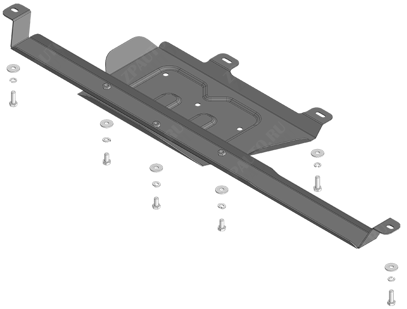 Защита стальная Мотодор (Раздаточная коробка), 2 мм,  TANK 700  2024- арт. 73122