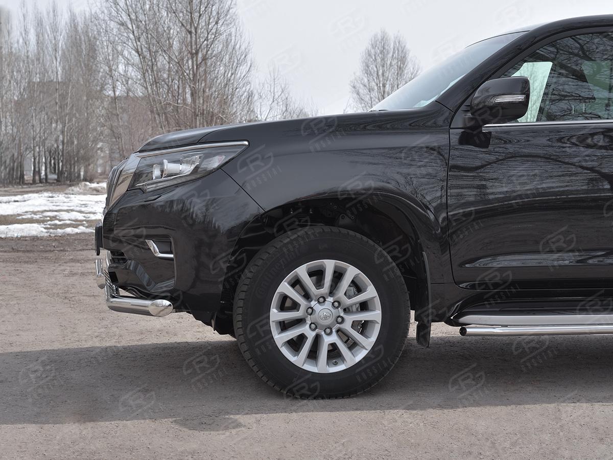 Защита переднего бампера d76 секции-d75х42 дуга LCPZ-002865 для автомобиля TOYOTA LC PRADO 150 2017-, Slitkoff