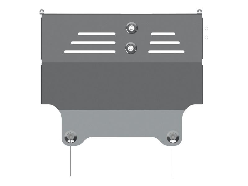 28.3801 Защита картера и КПП Lifan X70 V-2,0 МТ/CVT (2017-) (AL 4 мм)