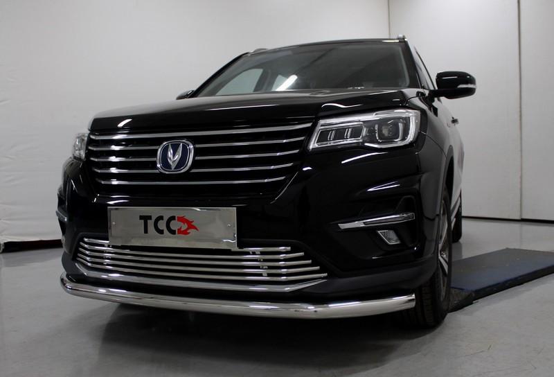 Защита передняя нижняя 60,3 мм для автомобиля Changan CS75 FL 2020 арт. CHANCS7520-26