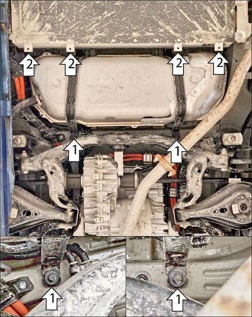 Защита стальная Мотодор (Топливный бак), 2 мм,  Gac S7  2025- арт. 77809