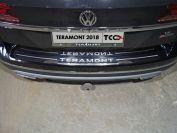 Накладка на задний бампер (лист зеркальный надпись Teramont) для автомобиля Volkswagen Teramont 2018-