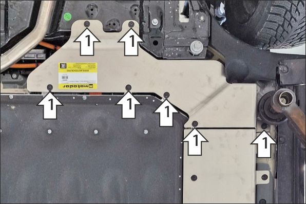 Защита алюминиевая Мотодор (Силовые провода), 4 мм,  Li L6  2024- арт. 349902