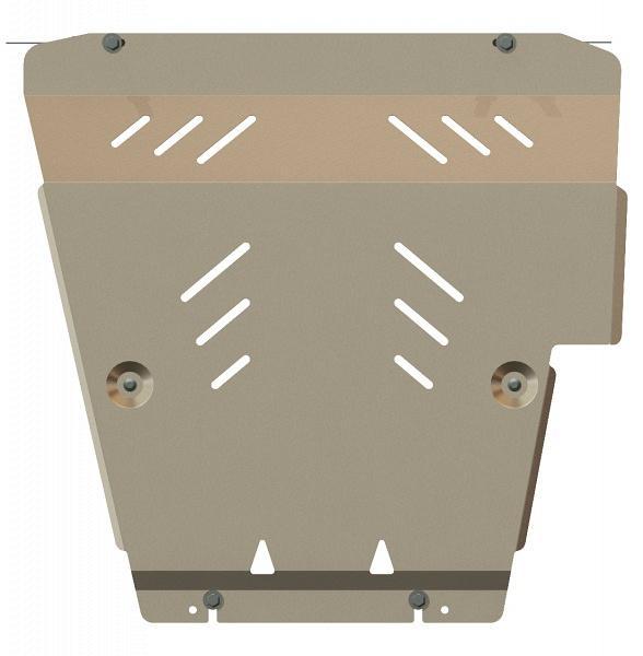 Защита картера и КПП для NISSAN Tiida  2004 - 2014, V-1,5; 1,6; 1,8, Sheriff, алюминий 5 мм, арт. 15.1683