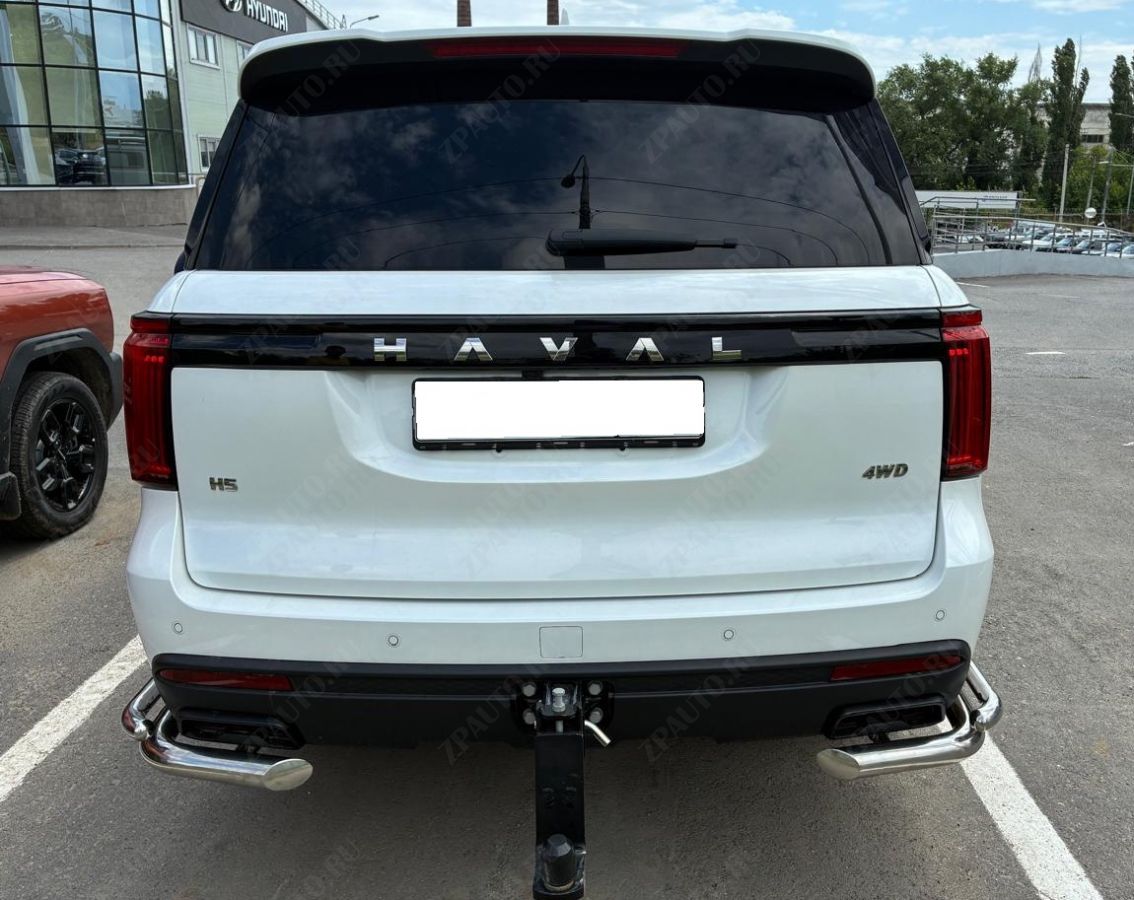 Защита заднего бампера  угловая двойная для автомобиля Haval H5 2024 арт. HVH5.24.20