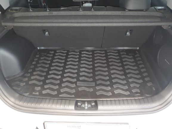 Ковер багажный модельный (высокий борт) для Kia Soul (SK3) (2019-) , верхний (с SUB), Элерон, арт. 70856