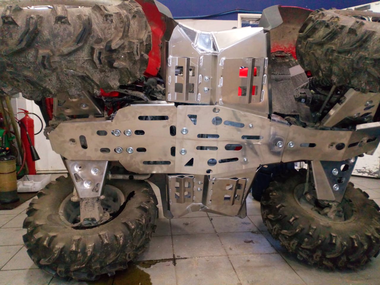 Защита рычагов для HONDA Rancher 2017-, алюминий 4 мм, STORM, арт. 3593