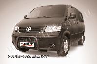 Кенгурятник d57 низкий мини черный Volkswagen Multivan (2003-2015) , Slitkoff, арт. VWM002B