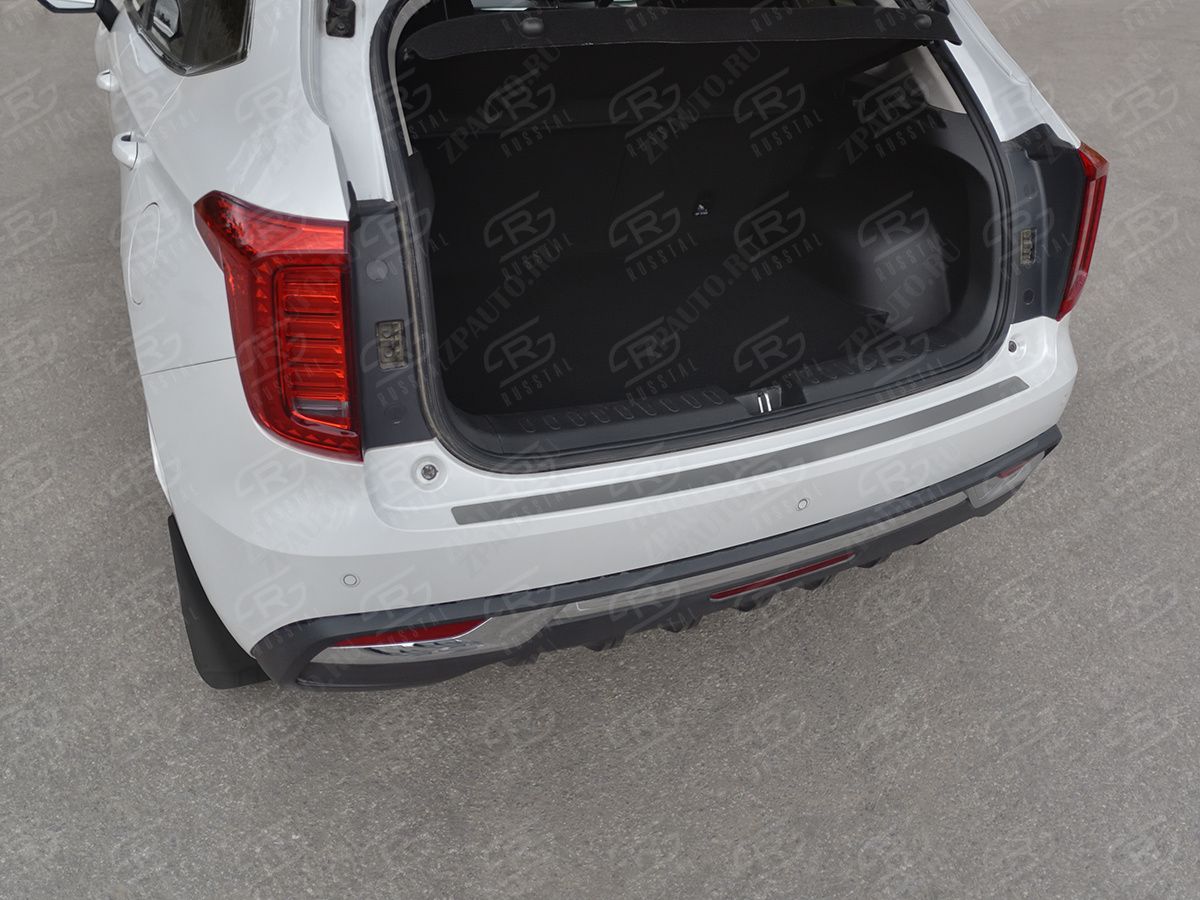 HAVAL JOLION 1.5 2WD 2021- Накладка на задний бампер RUSSTAL (нерж., шлиф) HJOLN-003997