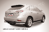 Уголки d76 Lexus RX-350 RX-270 (2012-2015) Black Edition, Slitkoff, арт. LRX35-12.012BE