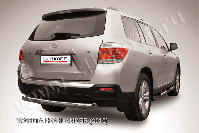 Защита заднего бампера d76 радиусная Toyota Highlander (2010-2013) , Slitkoff, арт. THI012