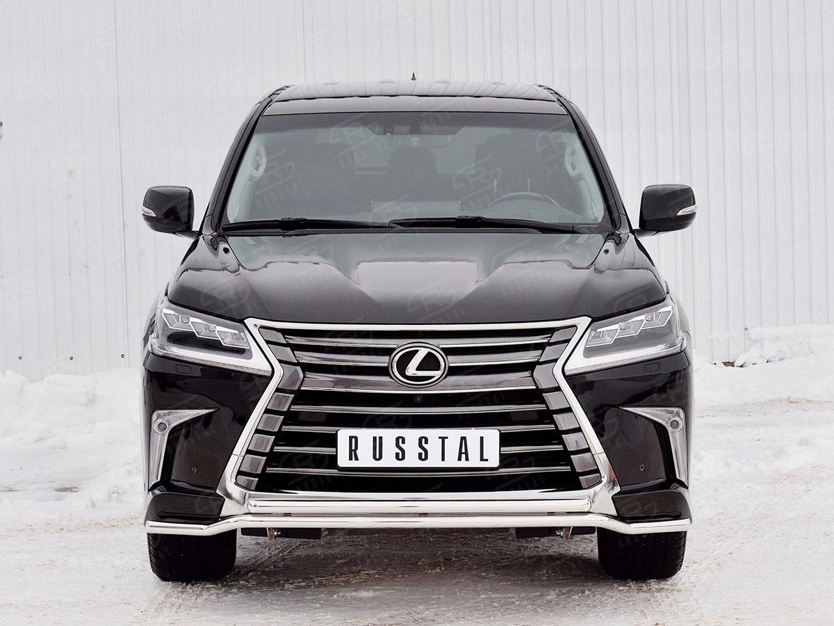 Защита переднего бампера d42 волна d42 Lexus LX570/LX450d 2015, Slitkoff LLX4Z-002518