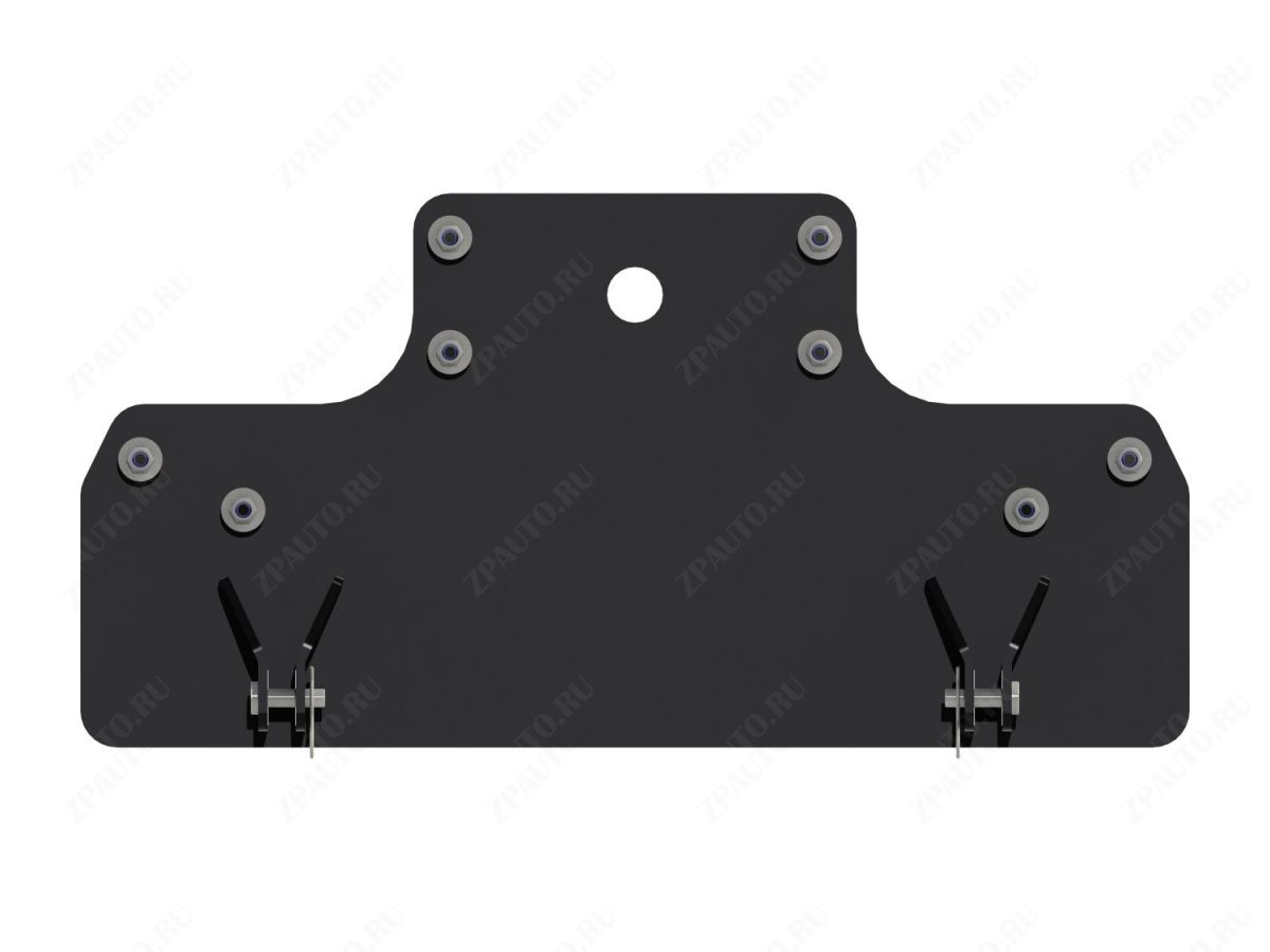 Площадка для крепления снегового отвала (быстросъем) для POLARIS RZR S 800 2008-14, сталь 5 мм, STORM, арт. MP 0333